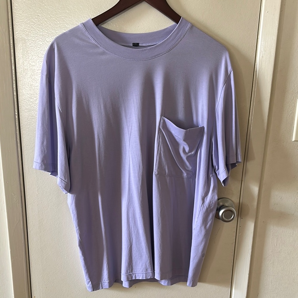Lululemon Men’s Core Pocket Purple Short Sleeve Tee